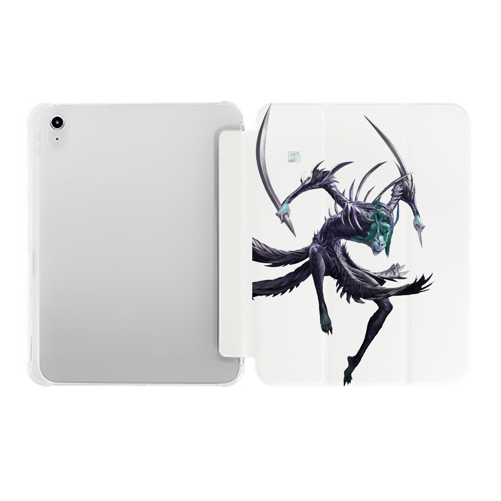 （画像用） Ne Zha 2 ナタ 魔童の大暴れ IPad ケース ペン収納付き 三つ折りスタンド PUレザー×シリコン 対応機種9.5/10.5/10.9インチ